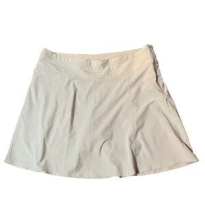 Athleta All Day Beige Athletic Skort Skorts Shorts Skirt Size 16